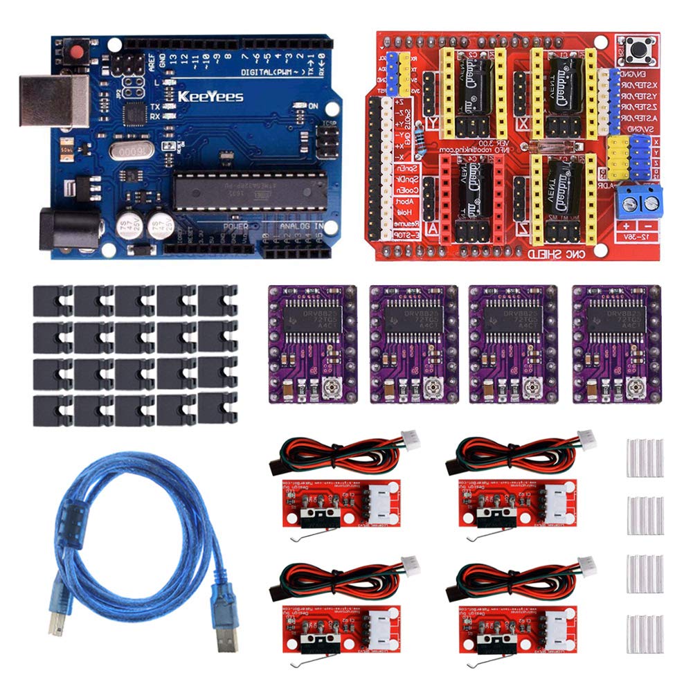 KeeYees Professional 3D Printer CNC Kit with Tutorial for Arduino, CNC ...
