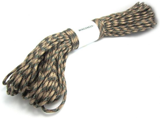 WINGONEER 550 Paracord Mil Spec Type III 7 strand parachute cord 100 feet