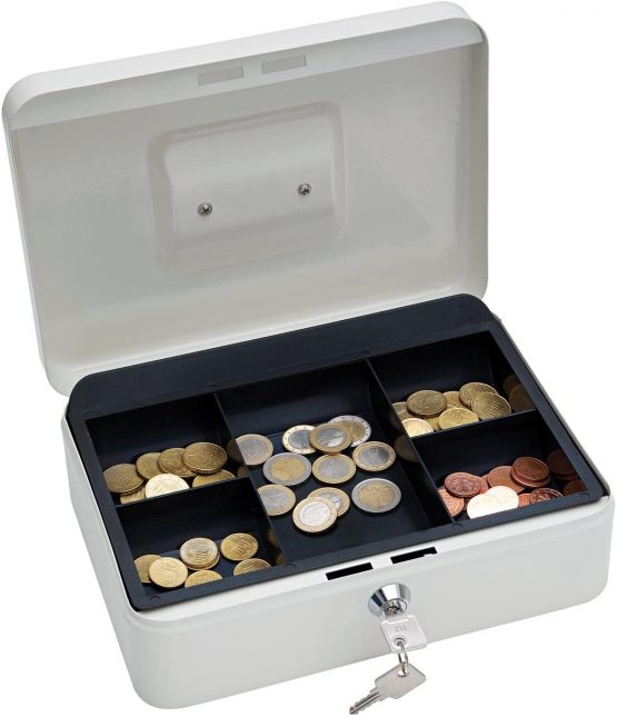 Wedo 145 300X Cash Box in White Size 3 - 25.0 x 18.0 x 9.0 cm