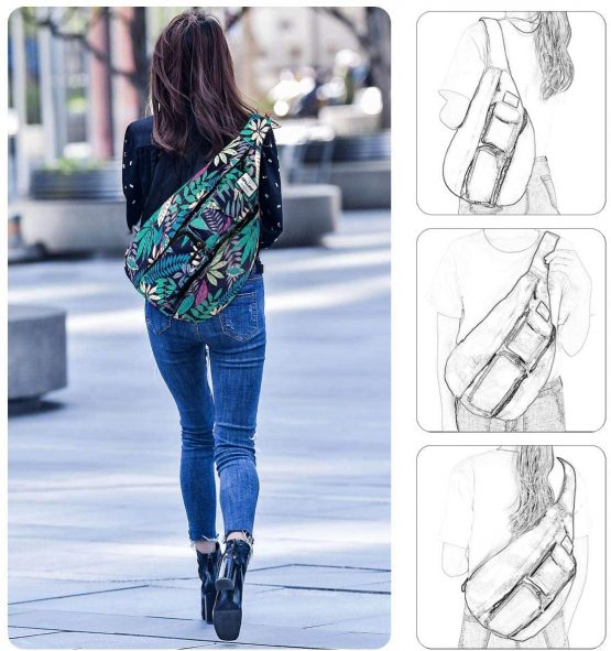 HAWEE Sport Sling Backpack Travel Chest Shoulder Bag Crossbody Daypack Casual for Men Women Teens Work Travel Study Outdoor Climbing Hiking Running - Image 4