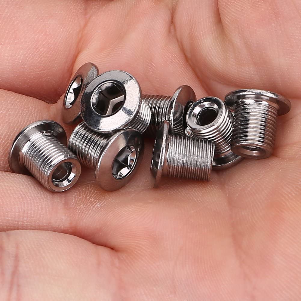 Dioche Crankset Screw, 8Pcs/Pack Mountain Road Bicycles Chain Wheel Crankset Locking Screws Parts - Image 2