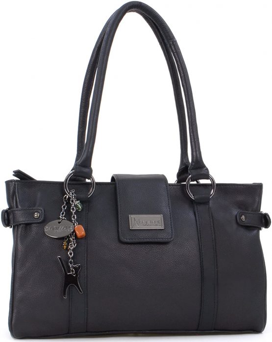 CATWALK COLLECTION HANDBAGS - Women's Leather Top Handle/Shoulder Bag - MARTINA