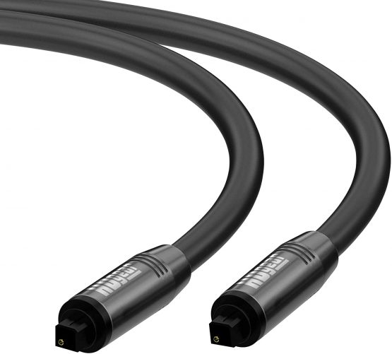 HDGear TC0040-010 Premium Toslink Cable with Gold-Plated Plug Contacts Toslink Plug to Toslink Plug 1 m
