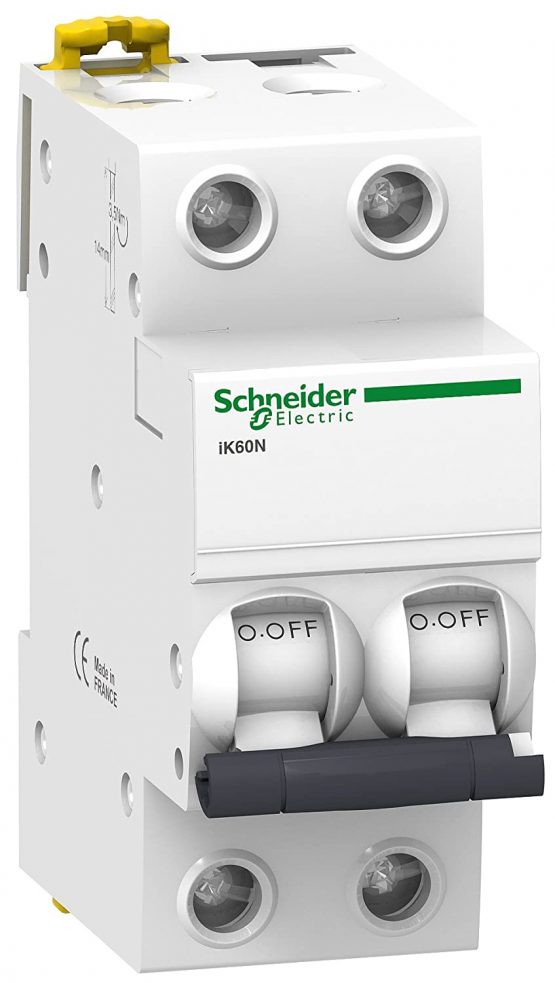 Schneider Electric 9K17210 – Magneto-Thermic Switch, iK60N, 2P, 10 A, C Curve.