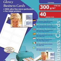 APLI oci4864 40 Brilliant Photo Business Cards 85 x 54 mm Pack of 300 g White