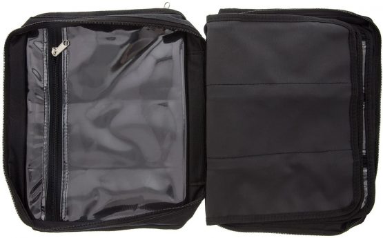 BeadSmith Crafter's Tote Bag, with 2 Removable Pockets and 23 Compartments 12x10", Black - Image 2