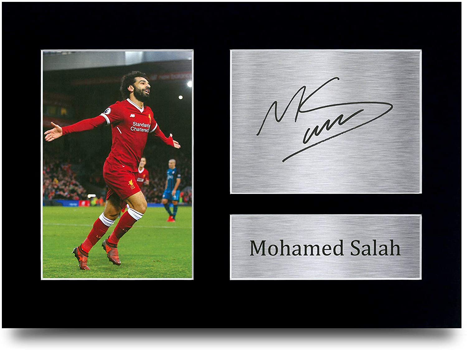 HWC Trading FR Mohamed Mo Salah Gifts Signed A4 Printed Autograph Liverpool  Gift