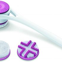 Beurer FC25 Powered Body Brush | for Deeper Cleaning and Exfoliation for Softer Skin | 2 Removable Brush attachments | 2 Speed Settings | Easy-Reach Handle | Waterproof