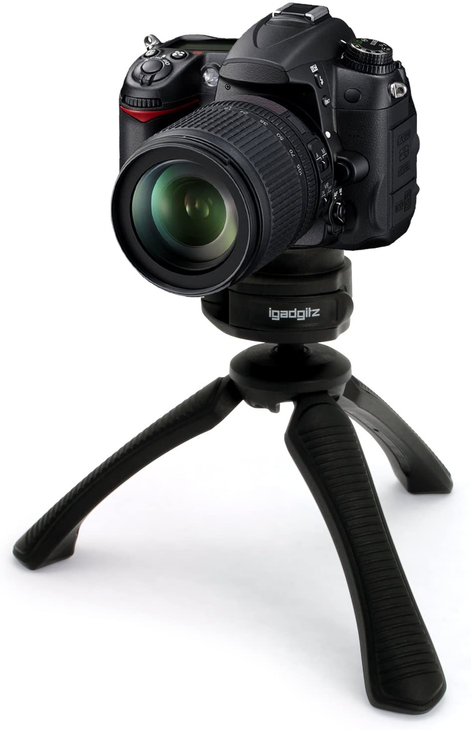 iGadgitz PT310 Mini Lightweight Table Top Stand Tripod and Grip Stabilizer Compatible with Digital Camera, DSLR - Image 2
