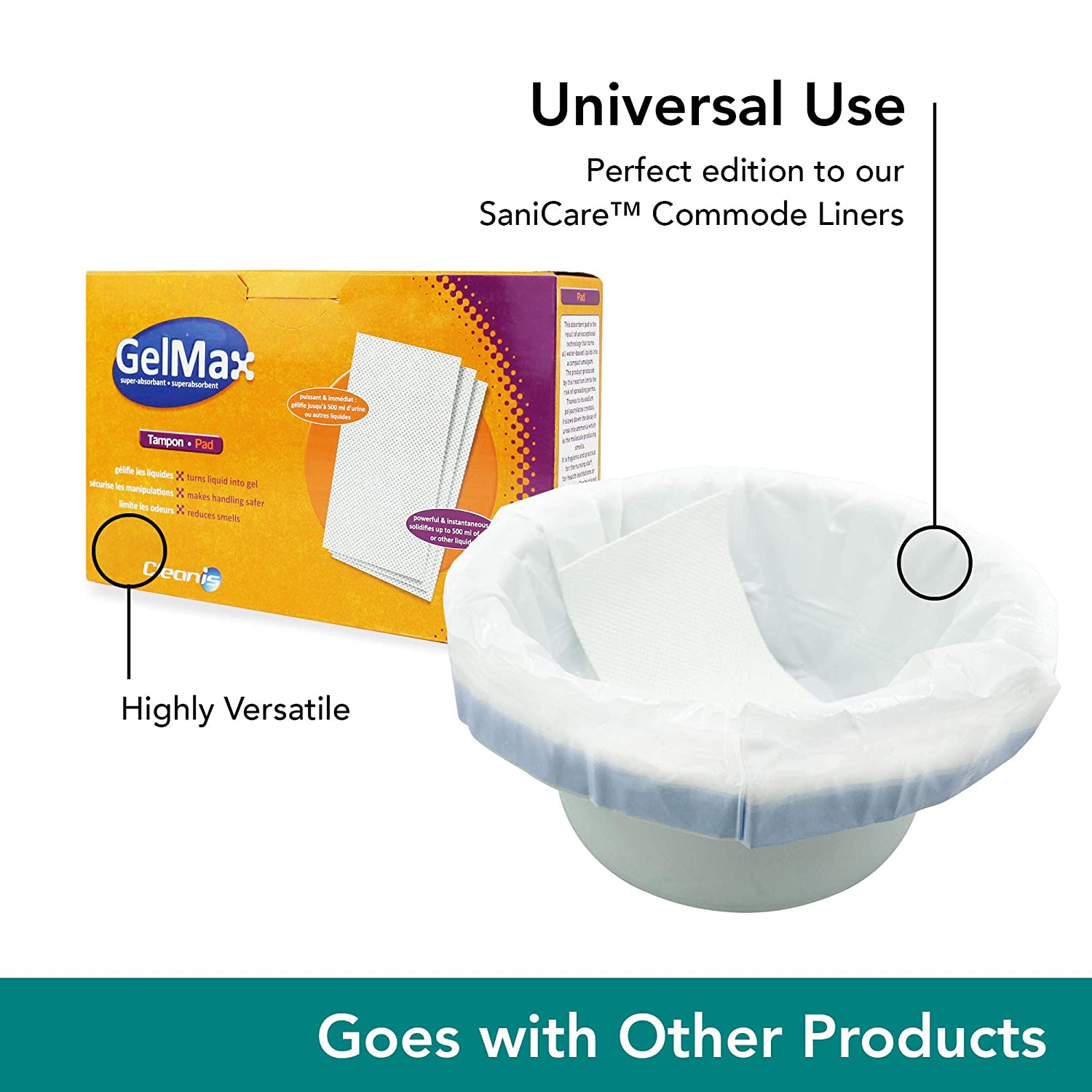 GelMax 9582104 Super Absorbent Pad (Pack of 25), 25 unité (Lot de 1) - Image 3