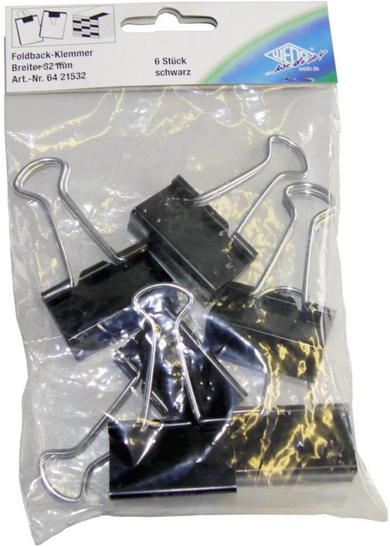 Wedo 6421532 32 mm Fold Back Clip