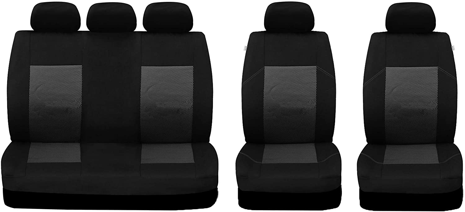 Sakura Ealing Car Seat Covers, Black/ Blue - Image 4