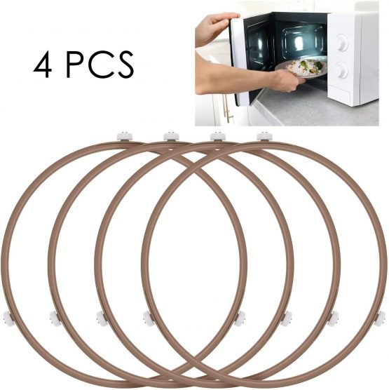 4 Pack 8.7 Inch Microwave Roller Ring Microwave Oven Turntable Ring