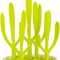 TOMY Boon Sprig Countertop Drying Rack | Stylish Nursery Product to Hold up to 8 Bottles and Sippy Cup Parts| BPA Free, Green