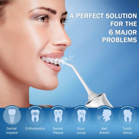 Waterproof Dental Oral Irrigator Portable and USB Rechargeable Water ...