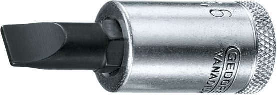 Gedore Screwdriver bit 3/8-Inch Slotted, 6.5 x 1.2 mm 1 Item is 30 6,5x1,2