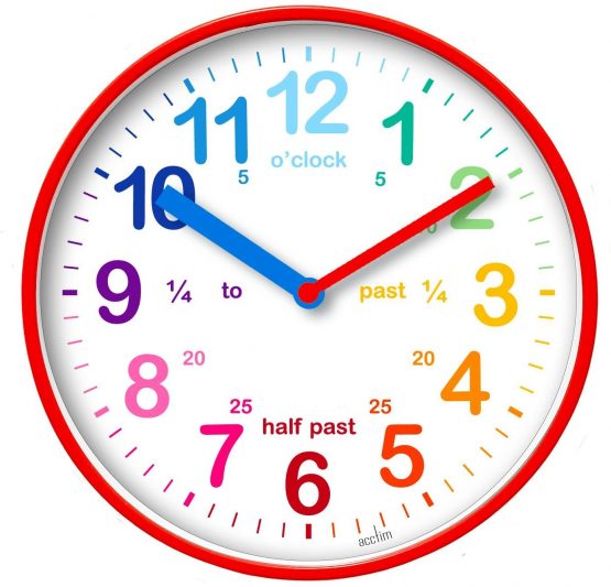 Acctim 22524 Wickford Kids Wall Clock in Red