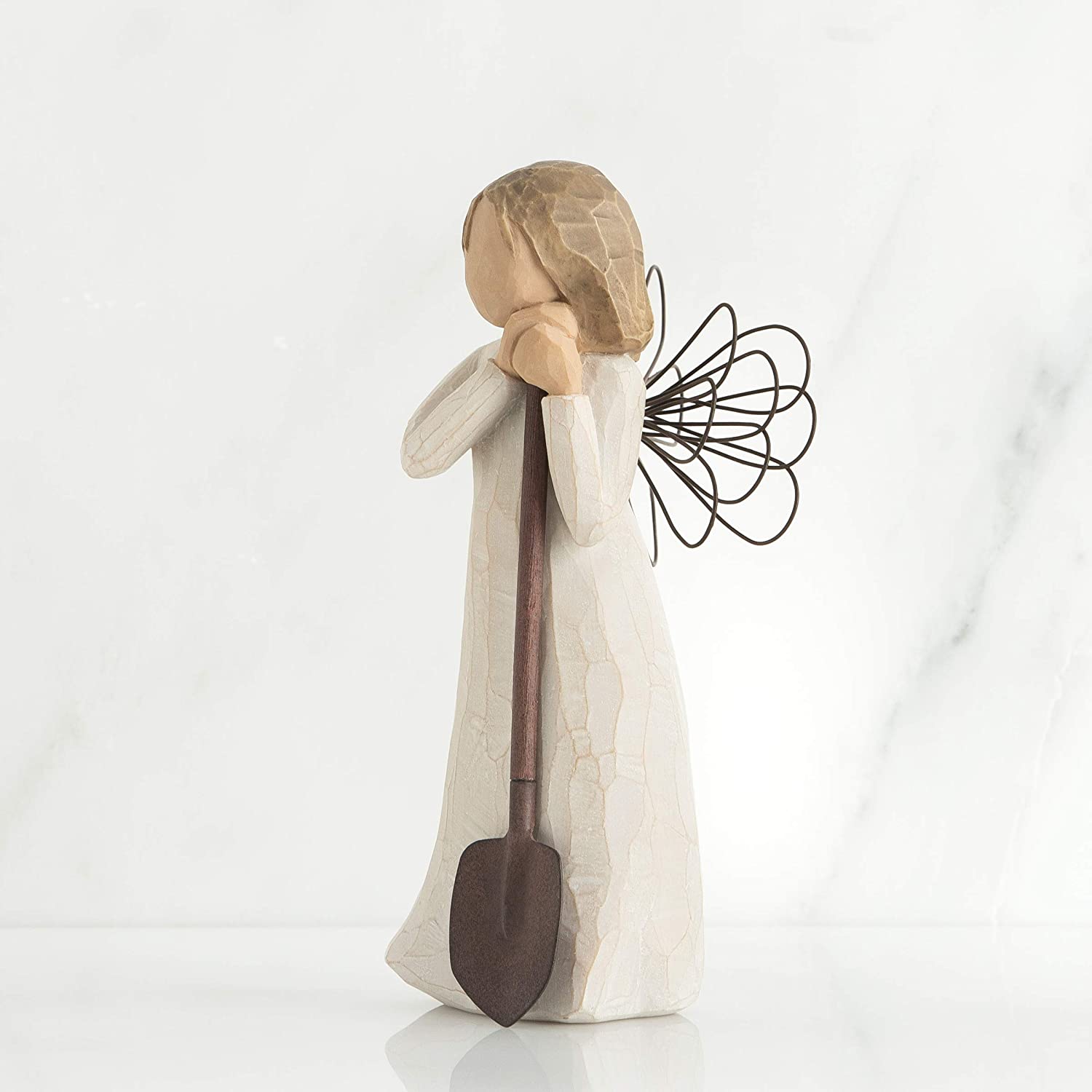 Willow Tree Angel of The Garden Figurine, Natural, 7 x 5.3 - Image 3