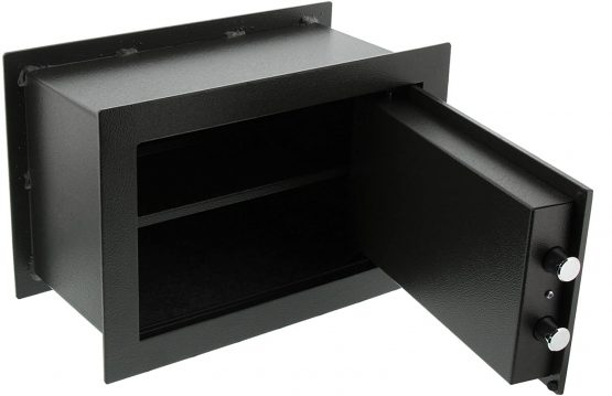 BURG-WÄCHTER Point Wall Safe with Double Bit Lock, Pack of 1 Black, PointSafe PW 3 S, Outside: 260x390x195mm (HxBxT) - Image 3
