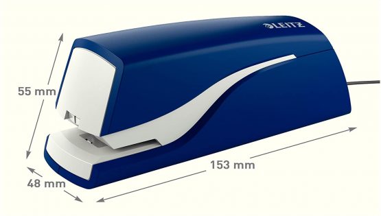 Leitz NeXXt Series Electric Stapler for up to 10 sheets of Paper, Mains Powered, Blue, 55320035 - Image 2