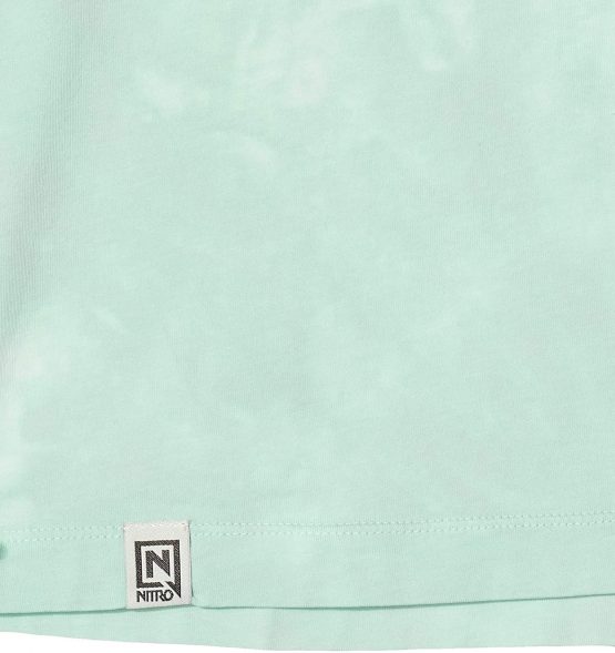 Nitro Snowboards Lux Tee T-Shirt, Women, Egg Shell Blue, M - Image 2