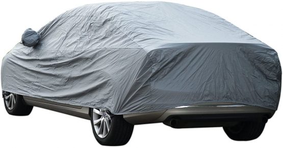 Sipobuy universal fully waterproof, scratch proof, durable car cover, breathable cotton filled, heavy duty - Image 2