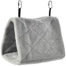 Parrot Essentials Small Bird House Snuggle Hut Hideaway for Parrots, Budgies and Small Birds - Fun Coloured Soft, Cozy Hanging Tent Sack for Resting and Hiding - Toy Hammock Tent Makes Them Feel Safe