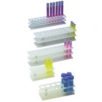 Neolab 1 Silver Test Tube Rack – Polypropylene – 18 mm Diameter – 2 x 12 Spaces