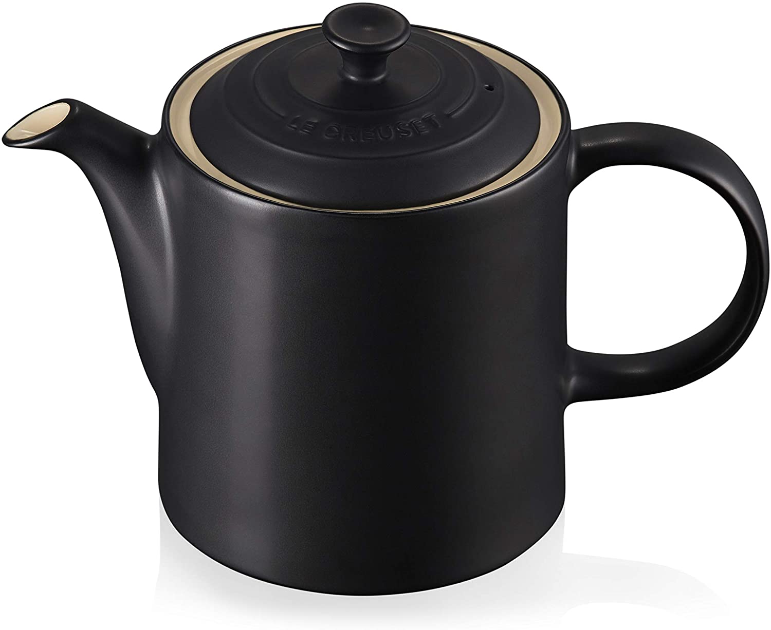 LE CREUSET Stoneware Grand Teapot, 1.3 Litres, Serves 4 Cups, Satin Black, 91011013000000, 23.00 x 13.00 x 17.50 cm - Image 2