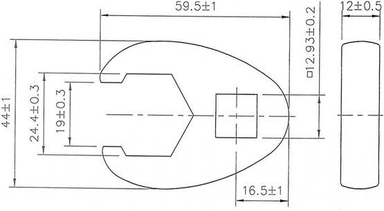BGS 1757-24 | Crowfoot Spanner | 12.5 mm (1/2") Drive | 24 mm - Image 2