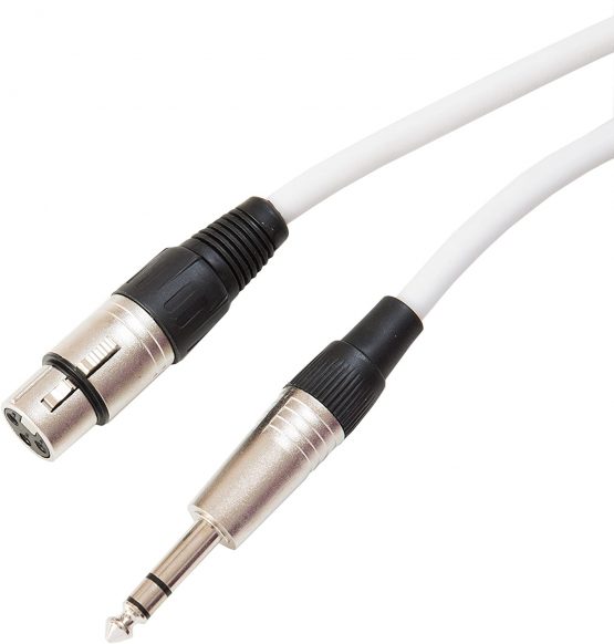 Female XLR to 6.35mm Stereo TRS Jack Lead/Balanced Signal/Audio Patch Cable - Image 2