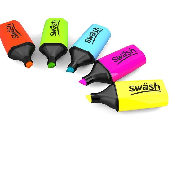 Swash Mini Highlighters 50-Pieces, Assorted Colour - Image 3