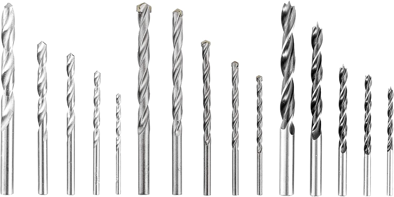kwb 109156 Power-Box Set, 3 Drill Cassettes in Advantage Pack, Metal Drill, Wood Drill and Stone Drill with 5 Drills Each