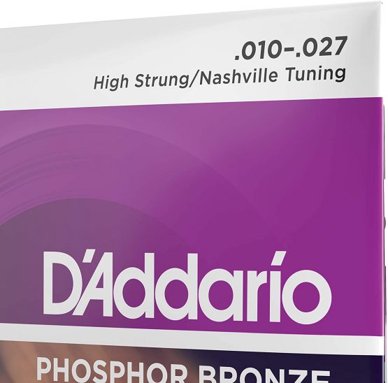 D'Addario EJ38H Phosphor Bronze High-Strung/Nashville Tuning (.010-.027) Acoustic Guitar Strings - Image 4