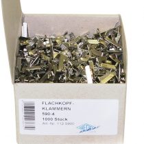 Wedo Nickel Plated Flat Top Fasteners - Metallic