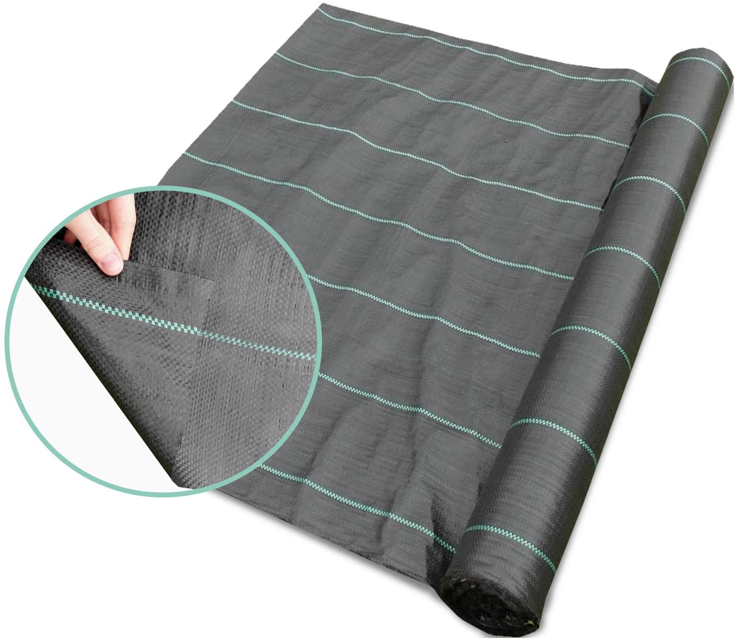 ANSIO Weed Membrane 1Mx10M, Weed Control Fabric,Ground cover Membrane - Image 3
