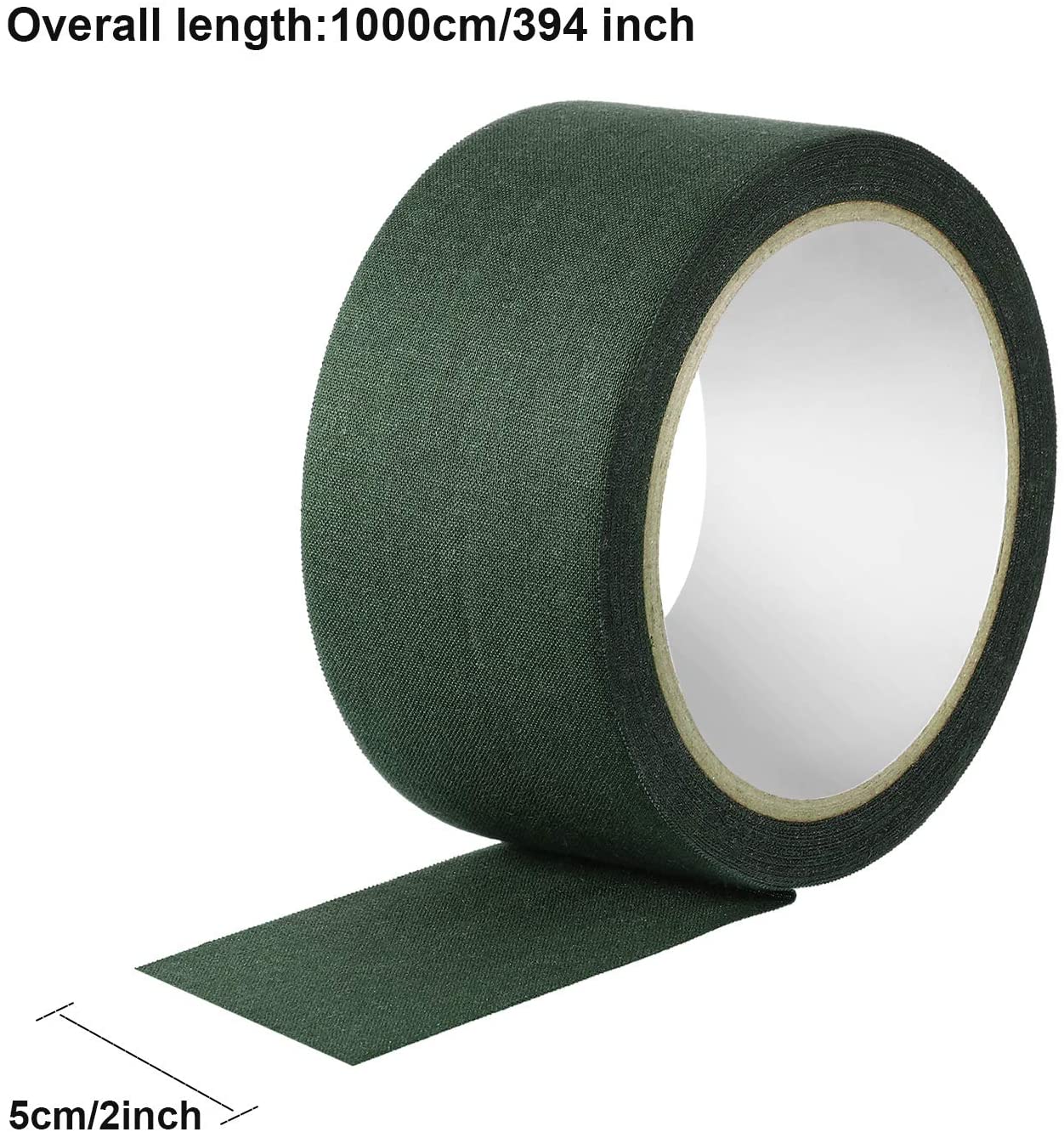 Camouflage Green Fabric Tape 5 cm x 10 m, Adhesive Seam Sealing Tape for Webbing Repair (Olive Green) - Image 2