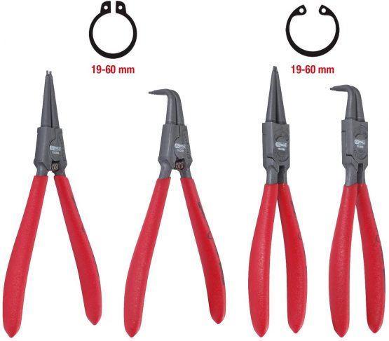 KS Tools 119.2055 Circlip pliers set, 19-60 mm, 4 pcs - Image 2