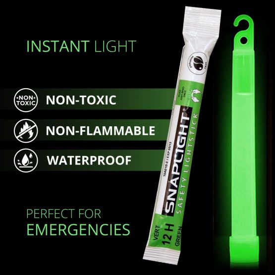 Cyalume SnapLight Green Glow Sticks – 6 Inch Industrial Grade, Ultra Bright Light Sticks with 12 Hour Duration (Pack of 10) - Image 2