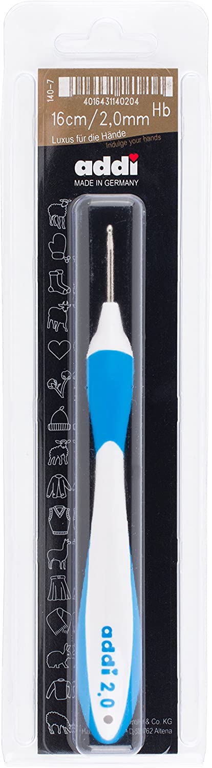 Addi Swing Crochet Hook 16cm 2.00mm - 1pc, Blue