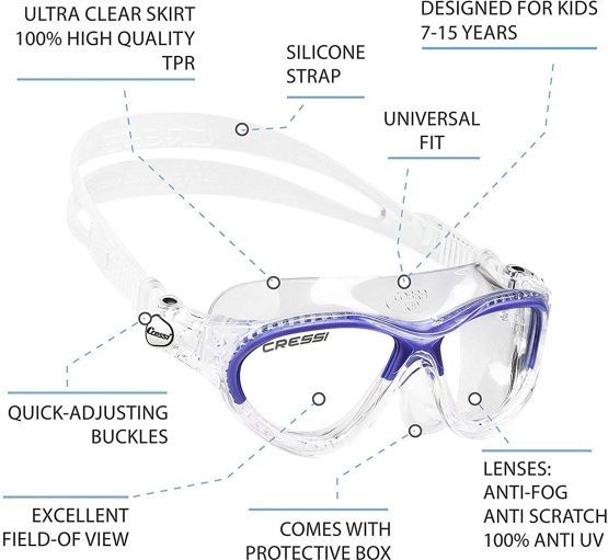 Cressi Cobra-Ideal Swim Goggles for Swimming Pool, Triathlon and All Water Sports - Image 4