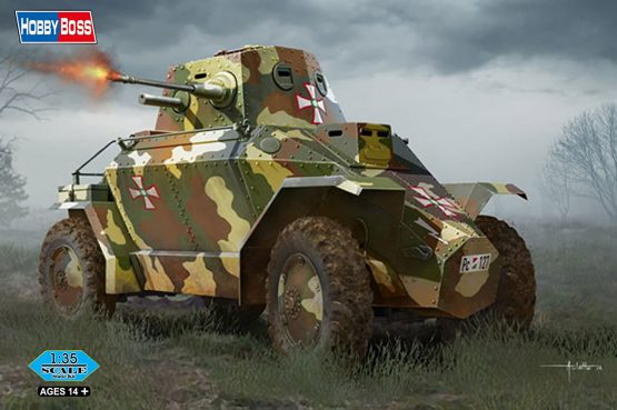 Hobbyboss 83866" Hungarian 39M Csaba Armored Car Plastic Model Kit, 1:35 Scale