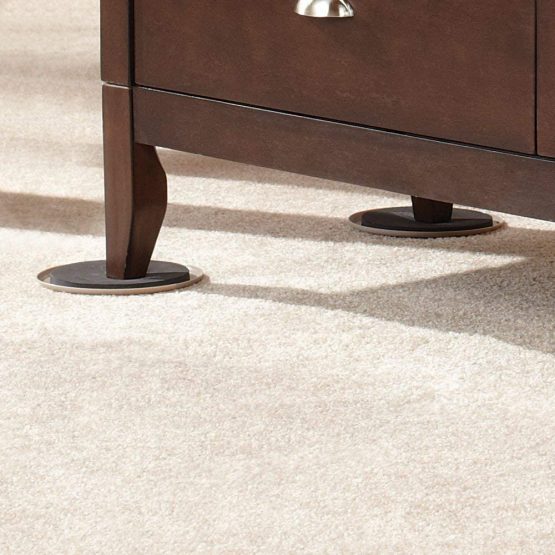 Ezprotekt Reusable Furniture Sliders for Carpet,5 Inch Round Furniture Mover,Furniture Sliders Carpet Sliders Furniture Moving Sliders Furniture Moving Pads Furniture Glides (8 Pieces) - Image 4