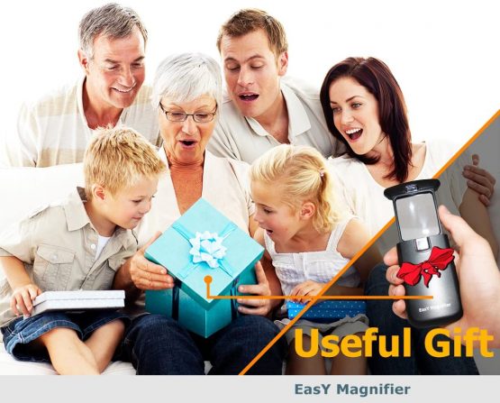 EasY Magnifier Original Pocket Led Magnifying Glass with Light 3X Small Hand Held Lighted Magnify Glasses for Close Work Reading Books Kids Toy; Mini Lens for Visually Impaired As Low Vision Aids - Image 2