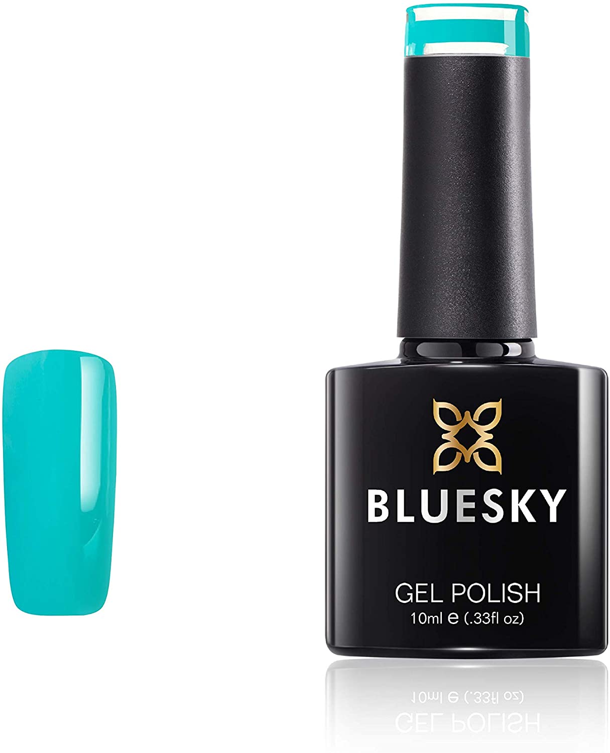 Bluesky Gel Nail Polish, Blue Raspberry Pastel 06, Teal, Bright Green, Long Lasting, Chip Resistant, 10 ml (Requires Drying Under UV LED Lamp)