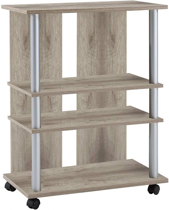 FMD TV/HiFi Unit Variant 7, w/h/d 65.0 x 85.0 x 40.0 cm, Canadian, Aluminium, Oak Tree