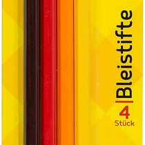 Idena Graphite Pencils, H/HB/B/2HP, 4 Pieces, 20004