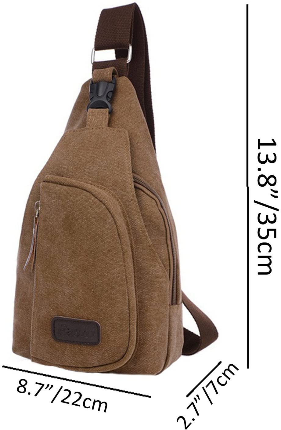 LemonGirl Sling Chest Bag for Men Women Unisex Shoulder Crossbody Backpack for Travel Hiking Camping Cycling Mini Adult Purse Backpack - Image 4