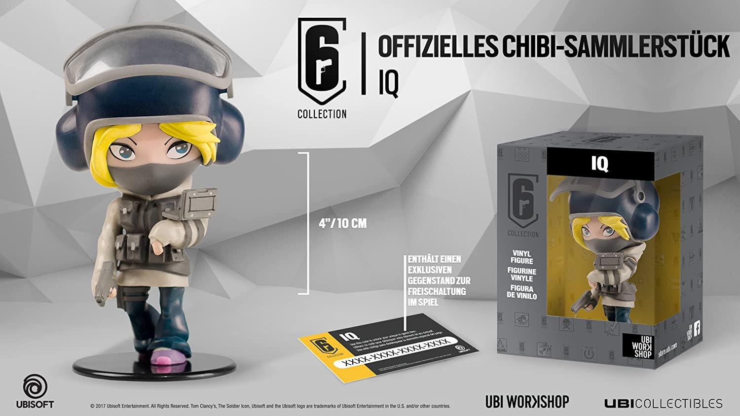 SIX COLLECTION IQ CHIBI FIGURINE, Ubicollectibles, 100 mm
