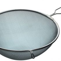 KitchenCraft Extra Large Sieve with Handle, Tin-Coated Metal, 24 cm